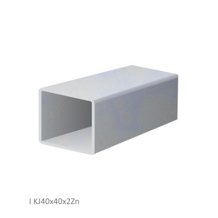 Uzavřený čtvercový profil 40x40x2 pozinkovaný hladký