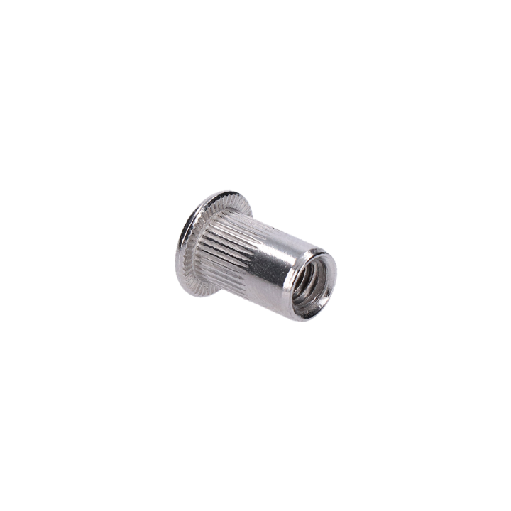 AISI304 nýtovací matice M6, rýhovaný dřík, L = 19,5 mm