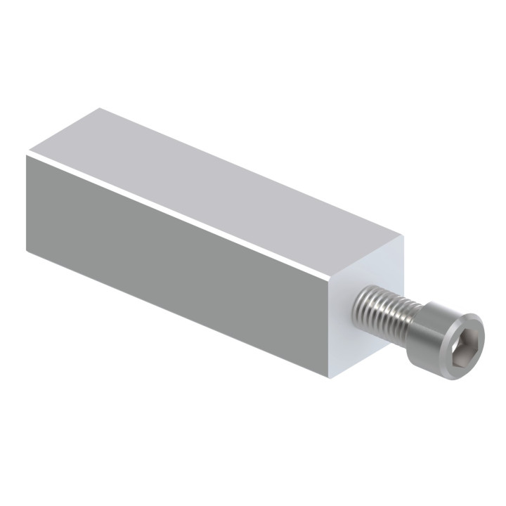 Nerezová rohová spojka 30 mm, AISI 304, HEAVY DUTY