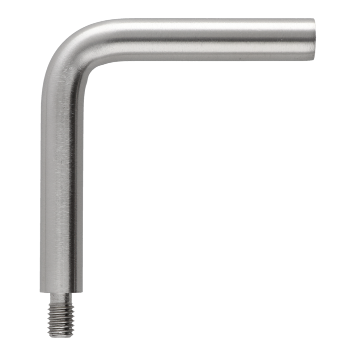 Úhelník 90°, M8/M6, ø 12 mm, L = 75 mm, broušená AISI 304