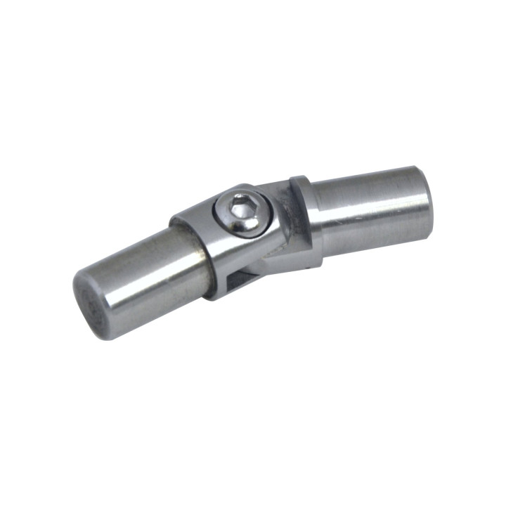 Spoj s kloubem (0-100°), ø 12 mm (trubka), broušená AISI 304