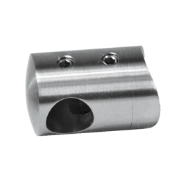 Držák tyče ø 12 mm na trubku ø 42,4 mm, broušená AISI 304