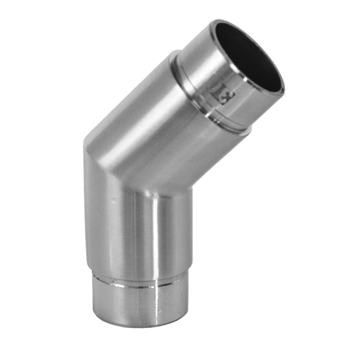Spojka rohová 45° na trubku ø 42,4 mm, broušená AISI 304