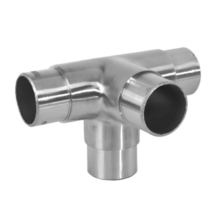 Spojka křížová na trubku ø 42,4 mm, broušená nerez AISI 304