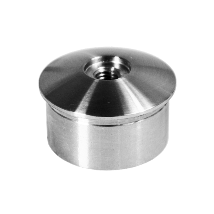 Spodek držáka madla, M8, ø 42,4 mm, broušená AISI 304