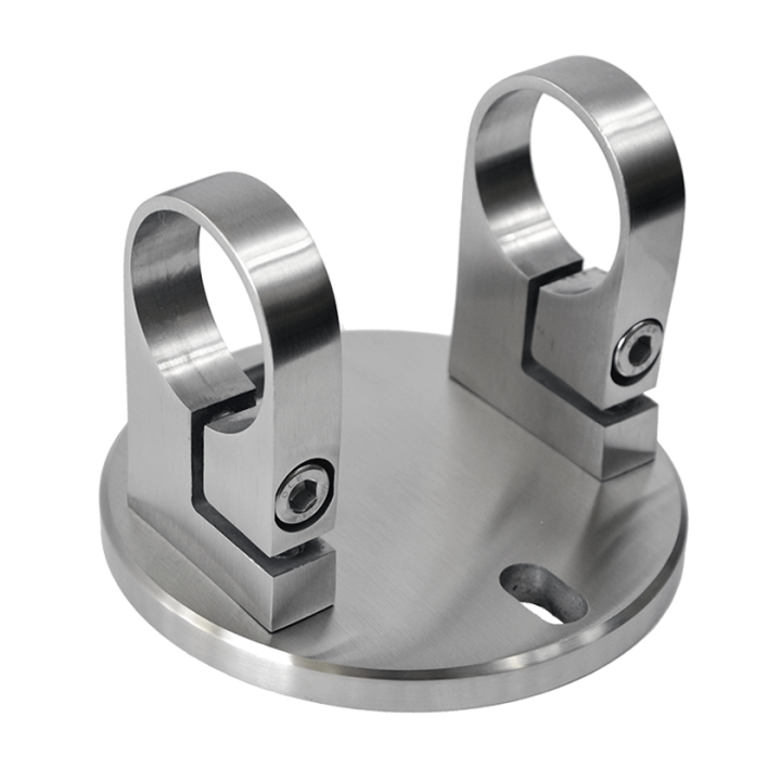 Úchyt pro boční kotvení sloupu ø 42,4 mm, broušená AISI 304