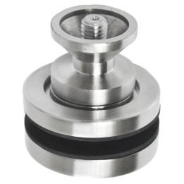 Držák ø 62 mm pro spodní kotvení sloupku, AISI 304