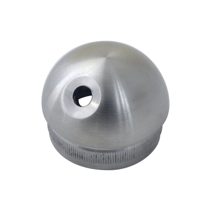 Spodek držáka na trubku ø 42,4 mm, M8, broušená AISI 304