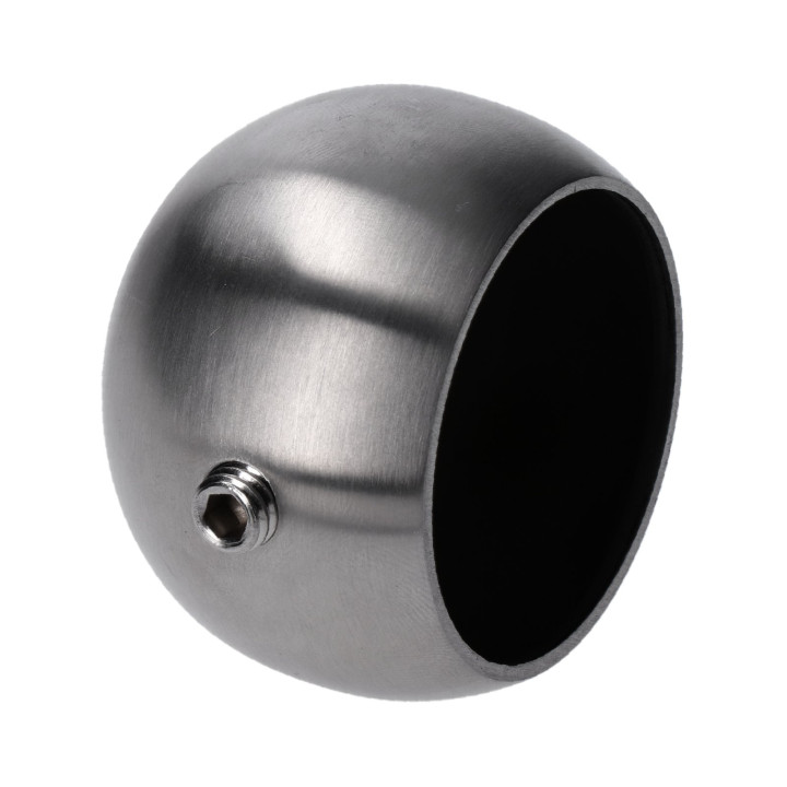 Ukončení na trubku ø 42,4 mm, M8, broušená nerez AISI 304