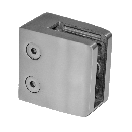 Svorka na jekl 40 x 40 mm, sklo 8–12,76 mm, AISI 304