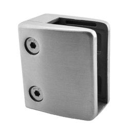 Svorka plochá na 40 x 40 mm, sklo 14–17,52 mm, AISI 304