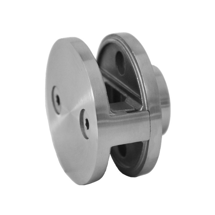 Svorka skla středová ø 60 mm, sklo 8–12 mm, AISI 304