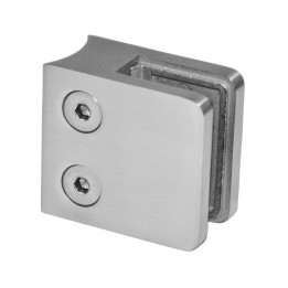 Svorka skla/plechu na trubku ø 33,7 mm, broušená AISI 304