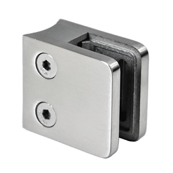 Svorka skla/plechu na trubku ø 48,3 mm, broušená AISI 304
