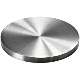 Ukončení ø 100 x 6 mm, broušená nerez AISI 304
