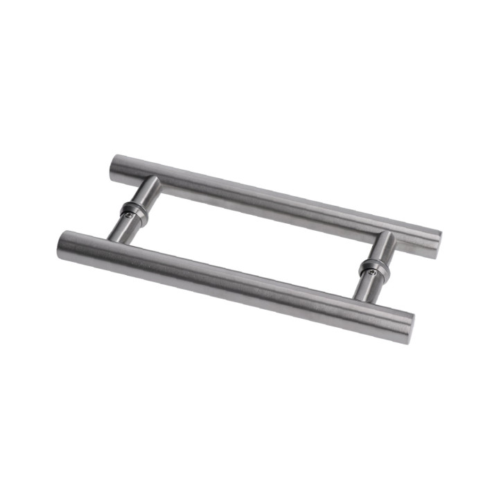 Madlo na dveře, L = 296 mm, sklo 8 - 12 mm, brus AISI 304