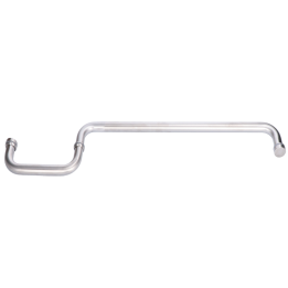 Madlo na dveře, L = 460 mm, sklo 8 - 12 mm, brus AISI 304