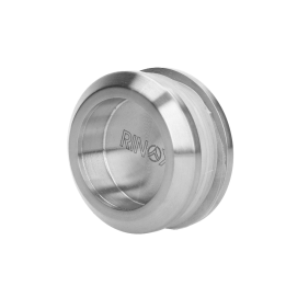 Madlo na dveře ø 58 mm, sklo 8 - 12 mm, broušená AISI 304