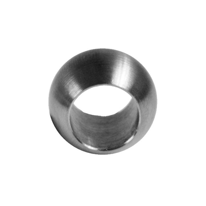 Koule průchozí ø 20 mm na trubku ø 12 mm, broušená AISI 304