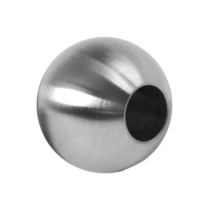 Koule koncová ø 30 mm na trubku ø 12 mm, broušená AISI 304