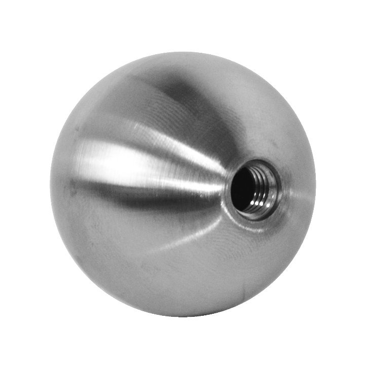 Koule dutá se závitem M8 / ø 40 mm, broušená nerez AISI 304