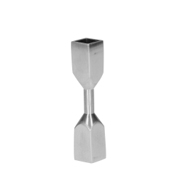 Spoj na ohnutí na tyč 10 x 10 mm, broušená nerez AISI 304