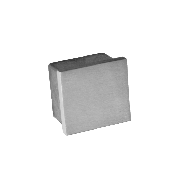 Ukončení na jekl 25 x 25 mm, broušená nerez AISI 304