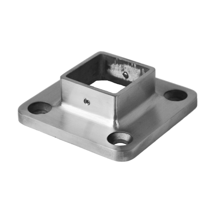 Příruba spodní 92 x 92 mm na jekl 40 x 40 mm, AISI 304