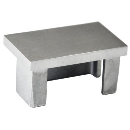 Ukončení na jekl 50 x 30 mm, broušená nerez AISI 304
