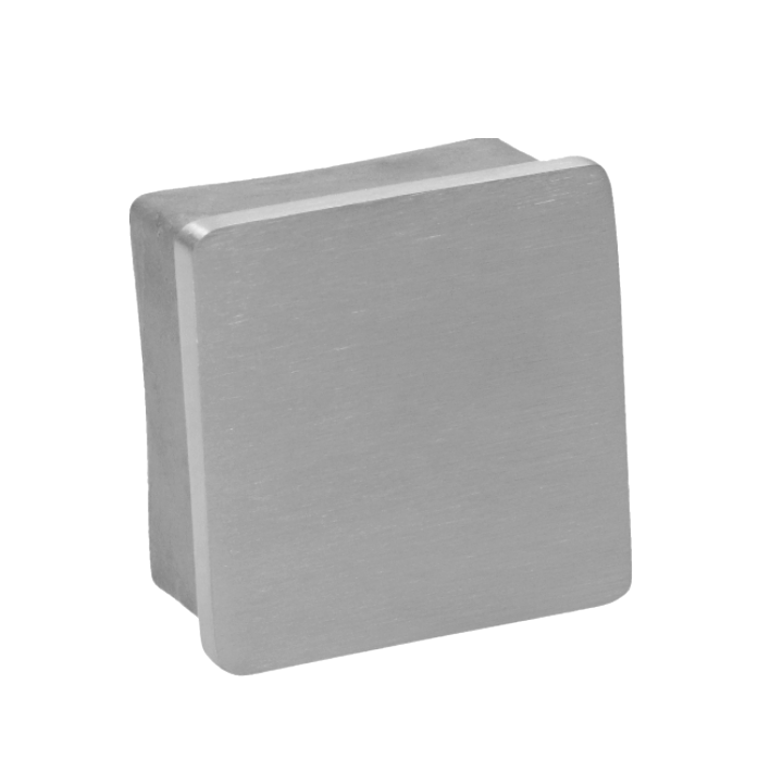 Ukončení na jekl 60 x 60 mm, broušená nerez AISI 304