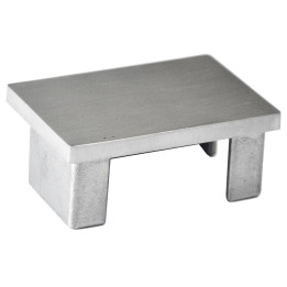 Ukončení na jekl 60 x 40 mm, broušená nerez AISI 304