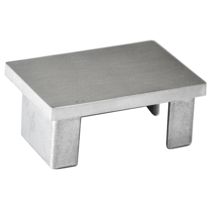 Ukončení na jekl 60 x 40 mm, broušená nerez AISI 304