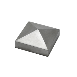Ukončení stříška jeklu 40 x 40 mm, broušená nerez AISI 304