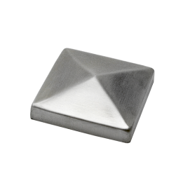 Ukončení stříška jeklu 60 x 60 mm, broušená nerez AISI 304