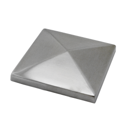 Ukončení stříška jeklu 100 x 100 mm, broušená AISI 304
