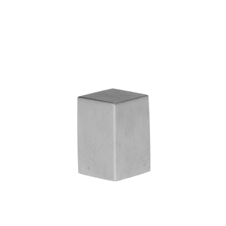 Ukončení na jekl 12 x 12 mm, broušená nerez AISI 304
