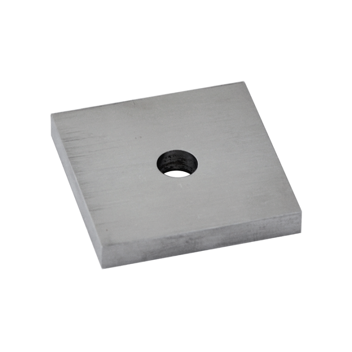 Podložka horní 40 x 40 x 6 mm, broušená nerez AISI 304