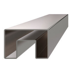 Madlo 60 x 40 mm, L = 3000 m, sklo 8 - 17,5 mm, AISI 304