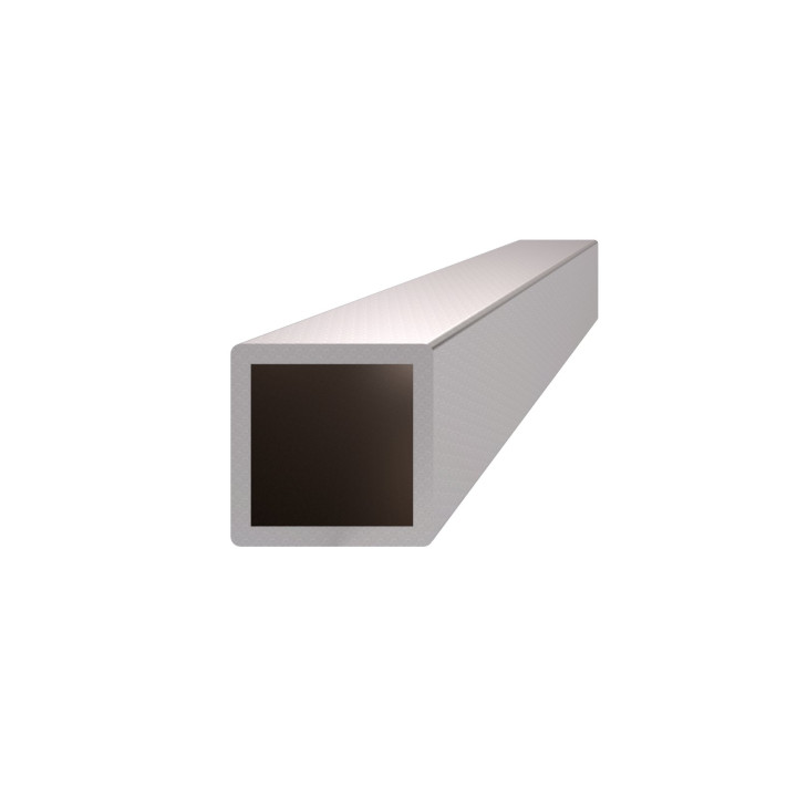 Profil 12 x 12 x 1 x 3000 mm, broušená nerez AISI 304