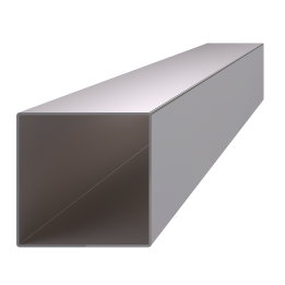 Profil 80 x 80 x 2 x 6000 mm, broušená nerez AISI 304