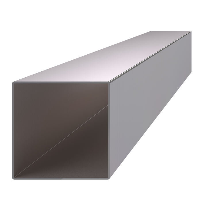 Profil 80 x 80 x 2 x 6000 mm, broušená nerez AISI 304