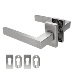 Klika, L = 130 mm, broušená nerez AISI 304