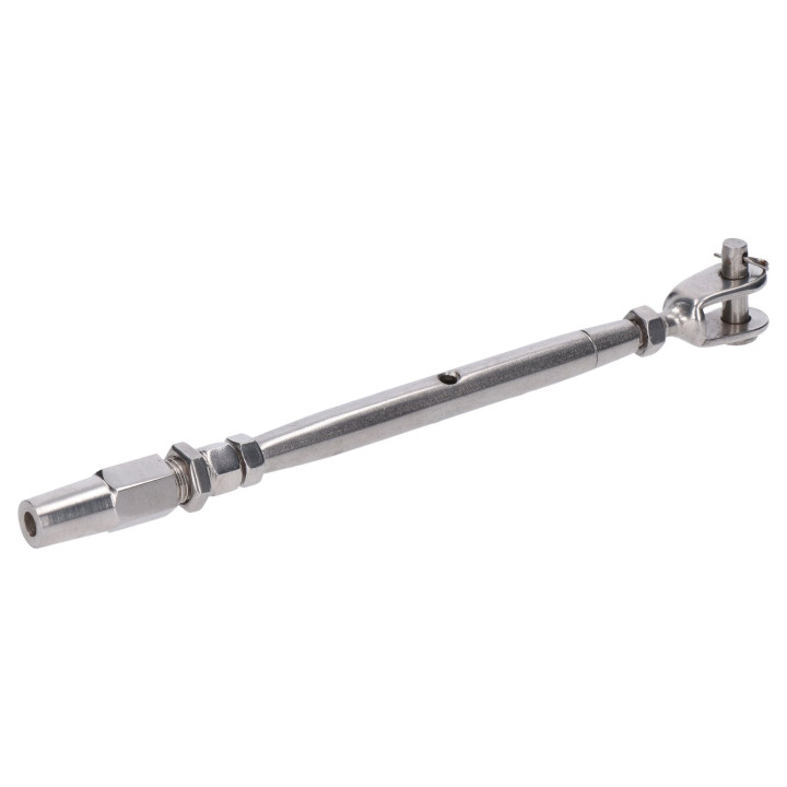 Šponovák pro lanko ø 3 mm, závit M6/LH6, broušená AISI 304