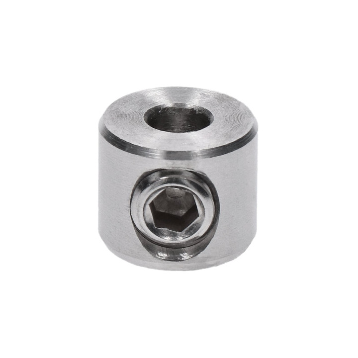 Úchyt pro lanko ø 5 - 6 mm, broušená nerez AISI 304