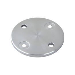 Deska pro boční kotvení sloupu ø 100 mm, broušená AISI 304