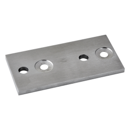 Deska pro boční kotvení sloupu 120 x 60 mm, brus AISI 304