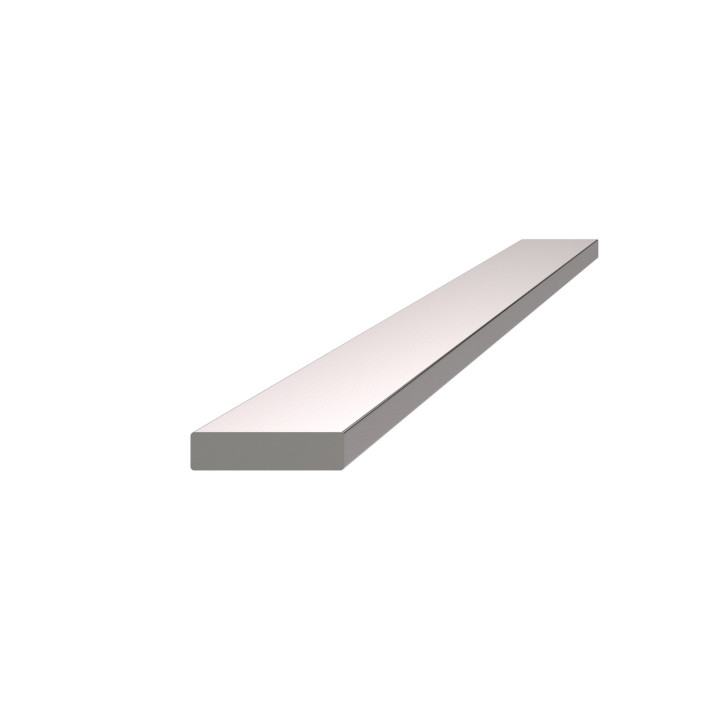 Plochá tyč 20 x 5 x 6000 mm, broušená nerez AISI 304