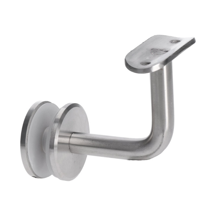 Držák madla ø 42,4 mm, sklo 6 - 16 mm, broušená AISI 304