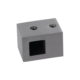 Držák profilu 12 x 12 mm (L), plochý, broušená AISI 304