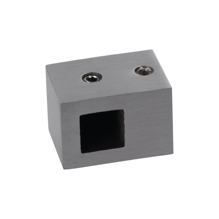 Držák profilu 12 x 12 mm (L), plochý, broušená AISI 304